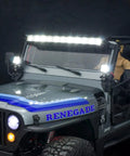 1/10 Scale RC Lights Kit Two LED Headlights For 1/8 And 1/10 RC Crawlers Including SCX10 III CJ7 Wraith Capra VS4-10 showing lights