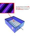 UV Exposure Unit For Silk Screen Printing 16 By 20 Inch Light Box With Six 12W LED Tubes Blue 395nm 110V 60W Pro Grade Durable Aluminum Housing