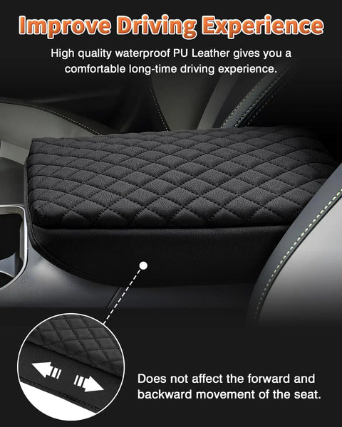 Subaru Outback Center Console Cover 2020-2026 custom fit armrest pad protector in waterproof PU leather inside car interior