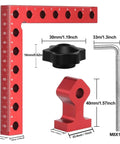 Four Pack 5.5 Inch Corner Clamps for Woodworking, 90 Degree Right Angle Clamps with Aluminum Alloy Positioning Squares shown in parts.