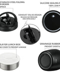 32 Oz Thermo Food Jar For Hot Meals Keeps Soup Warm For Hours Vacuum Insulated Stainless Steel Bento Box Lunch Container parts