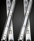 Full Extension Ball Bearing Drawer Slides 16 Inch Set Of 2 Pairs With Quiet Glide For No Fuss, 100 Lb Load Capacity, Side Mount Rails