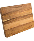 Acacia Wood Cutting Board With Feet 17 By 12 Inches Large Rectangle Heavy Duty Prep Board for indoor and outdoor kitchen use