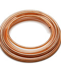 Brake Line Tubing Kit 3 Sixteenth Inch And 1 Quarter Inch 25 Feet Dual Size Copper Coated Alloy Steel Anti Rust Roll