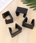 4 Pack Plastic Sofa Clips For Rattan Furniture Easy Install Sturdy Snug Fit Chair Fasteners No Trace Connectors on wood surface