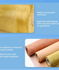 Copper Mesh Shielding Sieve fabric rolls showing 99.99% pure copper material, highlighting non magnetic, wear resistant testing mesh features.
