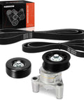 Engine Serpentine Belt Drive Kit For GM Trucks And SUVs Like Silverado Tahoe Suburban Sierra Yukon Canyon Escalade