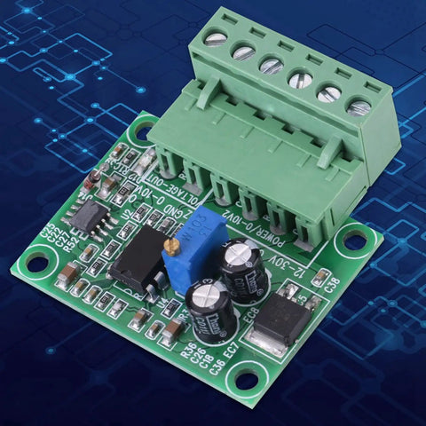 Plug And Play Frequency To Voltage Converter Module 0 To 10 kHz To 0 To 10 V Analog Output For PWM Control, top view