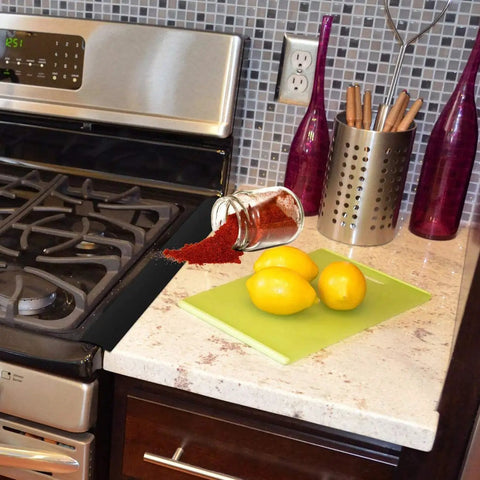 Stove Protector Set 3 Piece Reusable Gas Range Burner Covers Plus Silicone Gap Fillers Ultra Thin 0.3mm Durable Protectors
