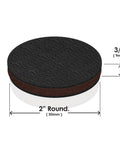 2-inch round black non-slip furniture pad with dimensions, non slip furniture pads floor grippers 2 inch round protectors for under furniture set of 16 black prevent sliding and floor damage cushioned round floor protectors for sofas tables chairs home improvement.
