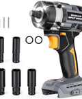 Half Inch Cordless Impact Wrench Compatible With DeWalt 20V Max Batteries High Torque For Heavy Duty Jobs, tool only