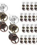60Pcs Vintage Mini Pull Handles Set Metal Round Drawer Pulls For Cabinets Dressers Cupboards Retro Small Furniture Hardware