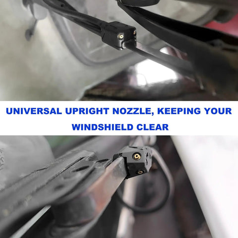 Four Pack Front Windshield Washer Nozzles With Four Holes Nylon Spray 4 Way Auto Windscreen Wiper Jet Sprayer Replacement