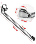 Quill Stem For Road Bikes 25.4mm Clamp 22.2mm Steerer 300mm Length Aluminum Alloy Gooseneck With 40 Degree Rise One Bolt Y Clamp Style