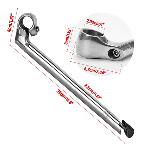 Quill Stem For Road Bikes 25.4mm Clamp 22.2mm Steerer 300mm Length Aluminum Alloy Gooseneck With 40 Degree Rise One Bolt Y Clamp Style