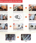 Hair Steamer With Micro Mist Scalp Detox System For Pro Salon Use, step-by-step hair treatment guide with before and after results