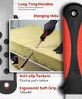 Stainless Steel Insulation And Sod Cutter Knife With 11.14 Inch Double Sided Blade Heavy Duty Lawn Repair Knife With Nylon Sheath