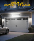 Bright 24W LED Shop Light With Six Point Five Foot Cord And On Off Switch 6000K Daylight White 5400 Lumens Garage Workshop