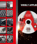 Top Shelf Heavy Duty Fifty Pack Four Inch Half Ultra Thin Cutting Discs Packed With Aggressive Aluminum Oxide Grit for cutting various metals.