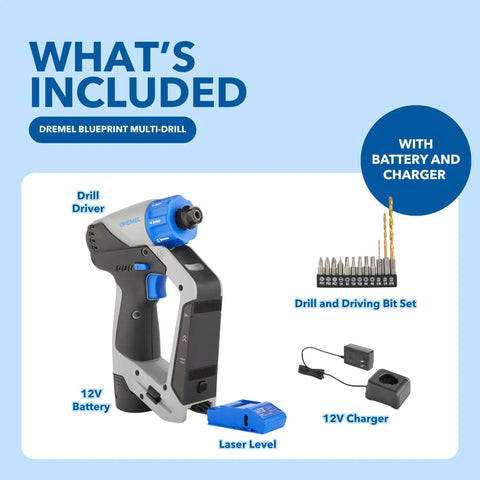 Workhorse 12v Cordless Drill Driver With Built In Stud Finder And Detachable Laser Level 3in1 Brushless Power Drill Kit Includes Fast Charger 20ah Battery And 12 Bits For Hanging Wall Decor And Secure Mounts Tough Power Tool Bundle