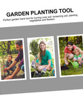 Image of Durable Stainless Garden Hoe For Weeding, Digging, And Soil Prep, Ergonomic Handle Reduces Hand Fatigue with families gardening