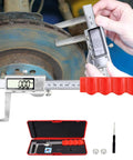 Disc Brake Rotor Micrometer Digital Caliper Measuring Tool For Disc Brake 6 Inch 150mm With Inch Metric Conversion