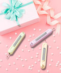 3 Pack 2 In 1 Needle Threader And Seam Ripper Tool Set Upgraded 2025 on pink background with gift box and ribbons