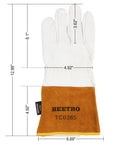 Heavy Duty Working Gloves 5 Pairs For Tig Welding With Cowhide Split Leather Heat And Fire Resistant BBQ Warehouse