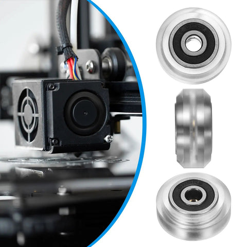 8 Pack 3D Printer Wheels Featuring 625RS Bearings Pom Plastic Rollers 24Mm Core Designed For Hella Smooth Operation And Dead Simple Swaps That Honestly Elevate Your Printing Game