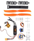 Top view of Pro Grade 2212 KV1400 Motor with 40A XT60 ESC, SG90 Servo, and 8060 Prop Kit for RC Drones FPV Racing and Hobby Use