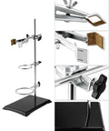Beefy 1000ml Heavy Duty Conical Separating Funnel With 24 29 Joint PTFE Stopcock And Lab Distillation Support Rack For Stable Titration And Liquid Liquid Extraction, steel stand