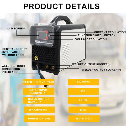 Pro Grade Spot Weld Dent Puller And Stud Welder Dent Repair Kit with tool cart showing LCD screen and interface details
