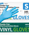 Vinyl Disposable Exam Gloves 4 Mil Powder Free Latex Free Blue 100 Count Small Size Ideal For Food Grade Safe For Food Prep Cooking Cleaning