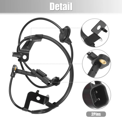 Rear Right ABS Speed Sensor For Mitsubishi Outlander 2002 2012 And Lancer 2007 2010 OE 4670A158 4670A584 close-up of connector and seal