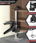 Xclifes Labor Saving Arm Jack 2 Pack Furniture Lifter Tool Black White Heavy Duty Steel upgraded with super load-bearing support.