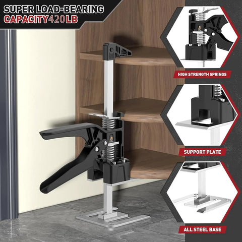 Xclifes Labor Saving Arm Jack 2 Pack Furniture Lifter Tool Black White Heavy Duty Steel upgraded with super load-bearing support.
