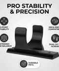 Arca-Swiss Quick Release Plate For P1000 And P1100 Cameras, extended base, four point stabilization, 3-point stability