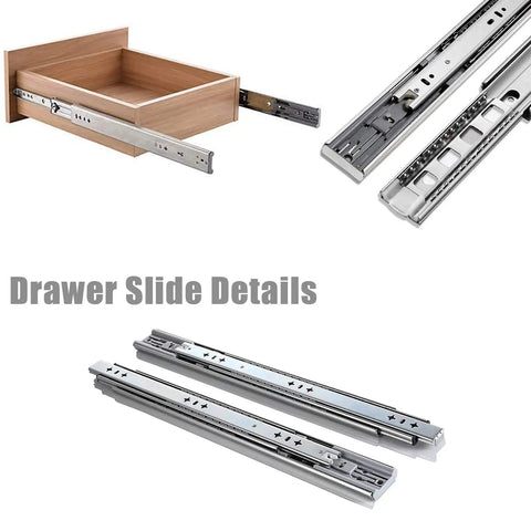 Heavy Duty Soft Close Drawer Slides For 24 Inch Cabinets Built Tough Teleslide Rail 3 Section Side Mount Ball Bearing