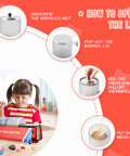 How to open the lid of Rock Tumbler Kit With 6Lb Capacity For Home Jewelry Making, Easy To Use, Beginner-Friendly, And Low Maintenance.