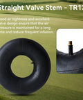 Heavy Duty Inner Tube Built Tough For 19x7-8 19x7.00-8 And 20x7-8 With TR13 Straight Valve Stem showing tire and valve close-up