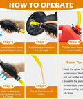 Step-by-step instructions for using Portable Hand Fuel Transfer Pump With 10 Ft Siphon Hose, High Flow Gasoline Diesel Transfer