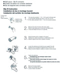 Installation instructions for Slip Fit Half Inch Diverter Bath Spout In Chrome Finish With Premium Metal Construction.