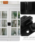 Hardcore Stainless Steel Flip Latch Heavy Duty Gate Bolt Safety Lock For Outdoor Yard And Fence Doors Rust Proof Two Pack on cabinet door.