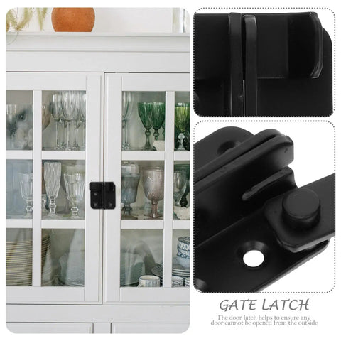 Hardcore Stainless Steel Flip Latch Heavy Duty Gate Bolt Safety Lock For Outdoor Yard And Fence Doors Rust Proof Two Pack on cabinet door.
