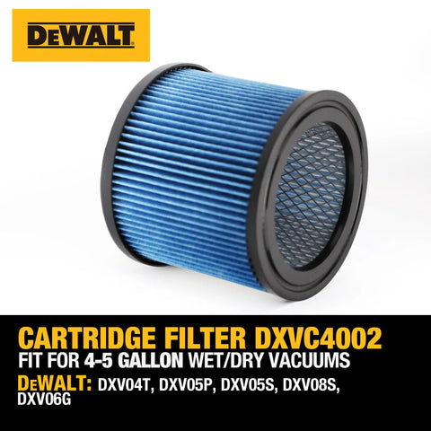 High Efficiency Vacuum Filter Replacement For 4 To 5 Gallon Wet Dry Shop Vacs Compatible With DXV04T DXV05P DXV05S DXV08S