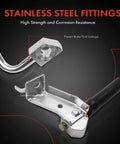 Stainless steel fittings of Front Passenger Side Brake Hydraulic Hose For Ford F 250 F 350 Super Duty 2005 2006 2007 4WD Models