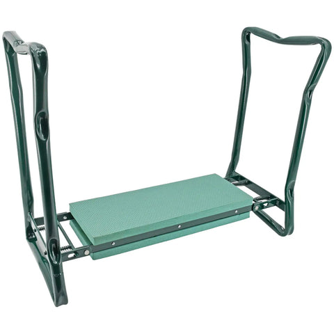 Two In One Foldable Garden Kneeler And Seat With Cushioned EVA Foam For Back And Knee Relief, Heavy Duty Metal Frame