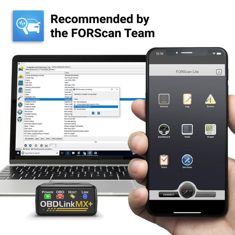 MX Plus OBD2 Bluetooth Scanner For iPhone Android And Windows Turns Your Phone Into A Pro Diagnostic Tool With OEM Support