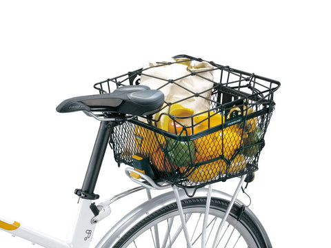 Elastic Cargo Net for Bike Baskets Keeps Your Gear Secure on Every Ride, Fits TrolleyTote and Most Basket Setups, Durable Nylon With Coated Hooks