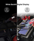 Beast Of A Heavy Duty 3 To 48V Digital LCD Circuit Tester in daylight and night mode with backlit display on car battery